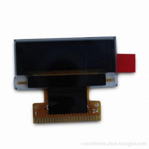 OLED Display Module with 128 x 36 Dot Matrix and Sized 0.88-inch, Suitable for MP3/MP4 Players